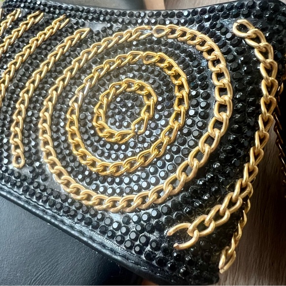 NEW Rhinestone & Chain Sandals - Picture 3 of 10